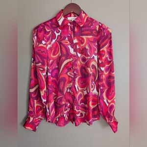 Haver & Blair Retro Paisley Blouse Size XS